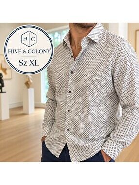 New Without Tags | Hive & Colony | Men's | XL | Long Sleeve Button Down Shirt